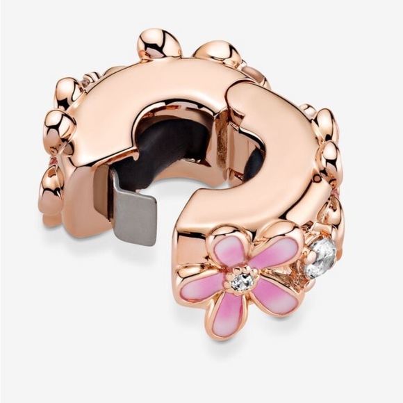 Pandora Pink Daysi Spacer Clip Charm - Picture 2 of 8